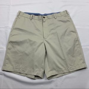 Brooks Brothers Light Weight Advantage Chino Shorts Mens Sz 36 Beige Mint